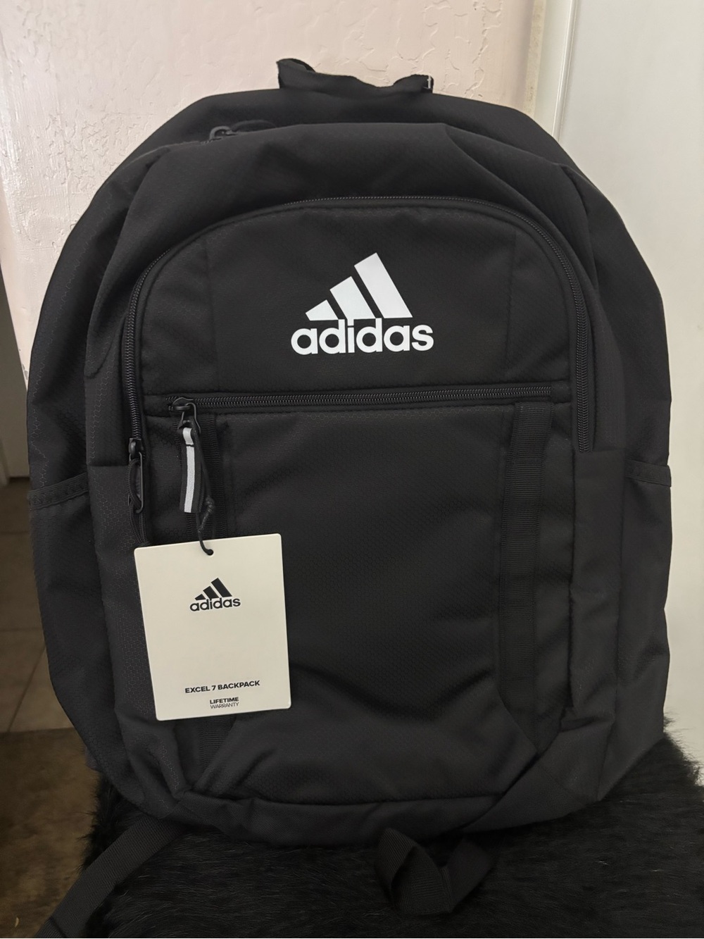 NWT Adidas Excel 7 Black Padded LoadSpring Backpack